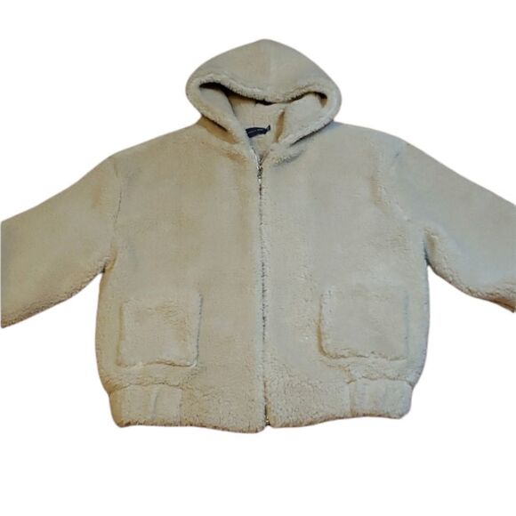 Hudson Gray Trendy Sherpa Jacket, oversized - Picture 1 of 8